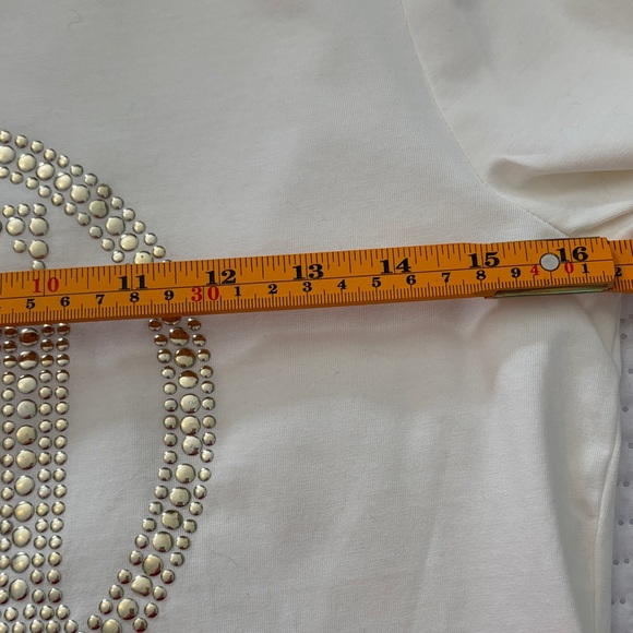 Tommy Hilfiger Ivory Long Sleeve Tee with Logo - Picture 5 of 5